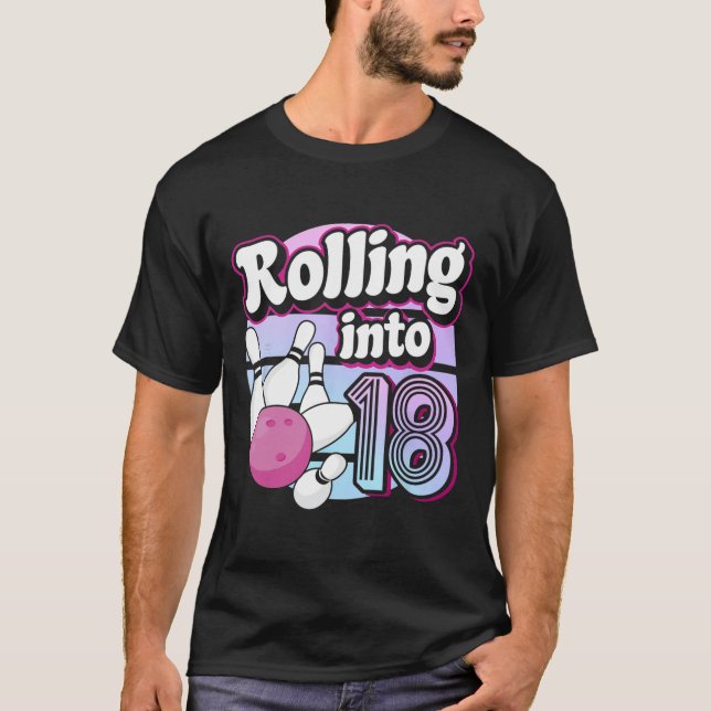 Camiseta 18 Bowling 18 cumpleaños (Anverso)