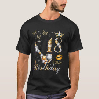 Camiseta 18 Cumpleaños mío fiesta de 18 años 18 cumple
