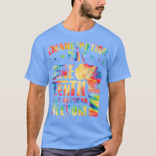 Camiseta 18 de junio celebrando la libertad negra 18 de jun