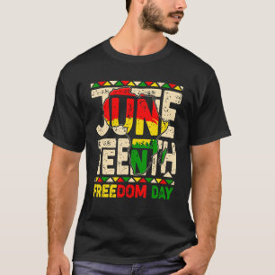 Camiseta 18 de junio celebrando la libertad negra en África