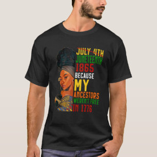 Camiseta 18 de junio de 1865 Ancestros afroamericanos de ra