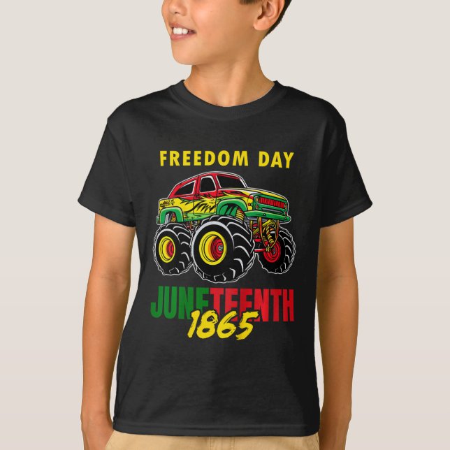 Camiseta 18 de junio de 1865 Black History Boys Tee Monster (Anverso)