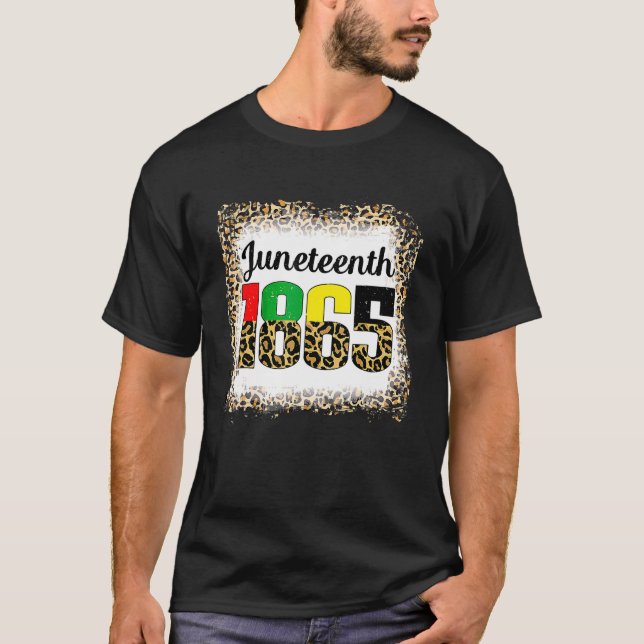 Camiseta 18 de junio de 1865 Leopardo del Orgullo blanquead (Anverso)