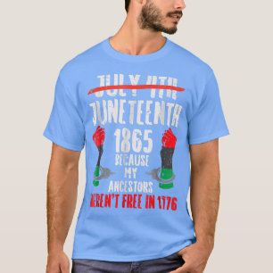 Camiseta 18 de junio de 1865 Orgullo africano de historia n