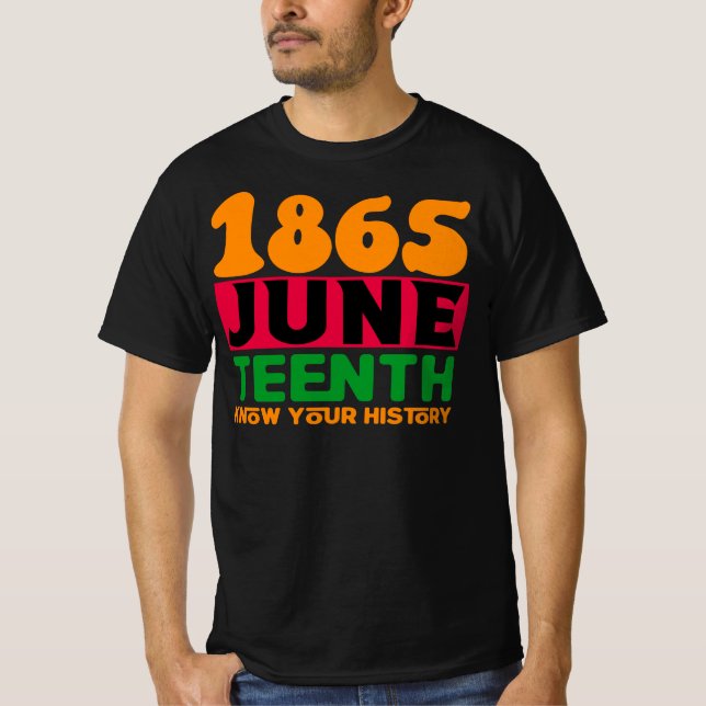 Camiseta 18 de junio de 1865, Orgullo afroamericano (Anverso)