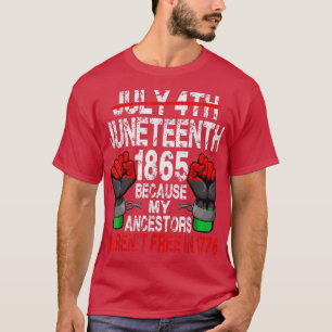 Camiseta 18 de junio de 1865 porque mis antepasados América