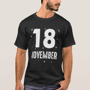 Camiseta 18 de noviembre Aniversario Fiesta Ocasiones espec