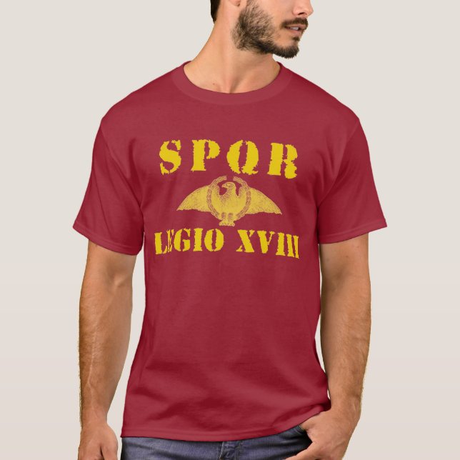 Camiseta 18 décimo octava legión romana antigua - Eagle (Anverso)