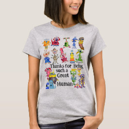 Camiseta 18 Dibujos Divertidos de Alienigenas que Expresan