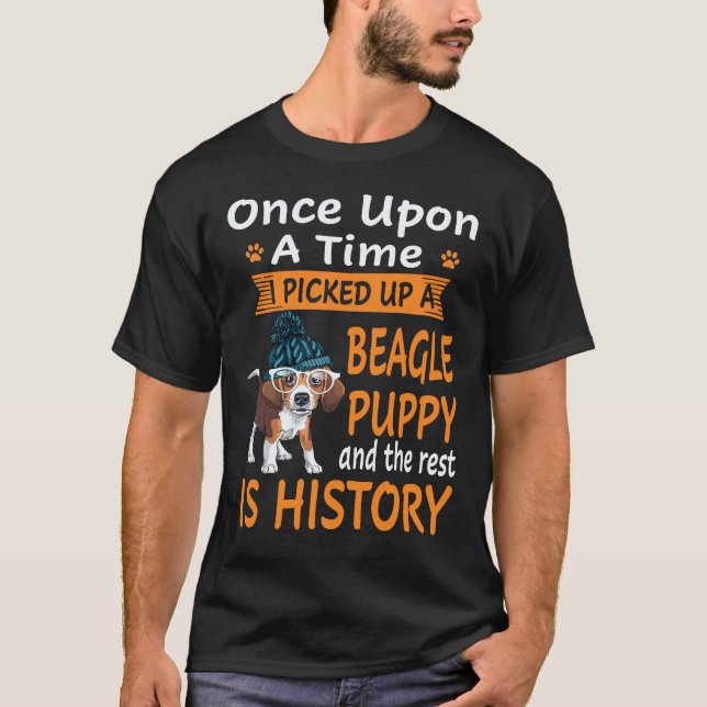 Camiseta 18 Érase Una Vez - Cachorro Beagle Beagle (Anverso)