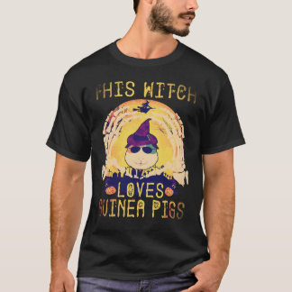Camiseta 18 Esta Bruja Ama Conejillos de Indias Halloween