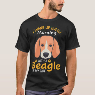 Camiseta 18 Me Despierto Cada Mañana Con Un Beagle De Mi Si