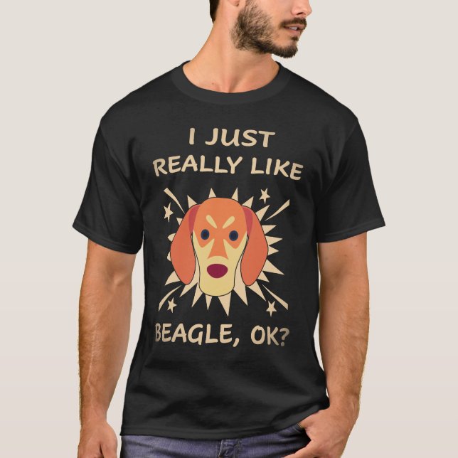 Camiseta 18 Me gusta mucho Beagle (Anverso)