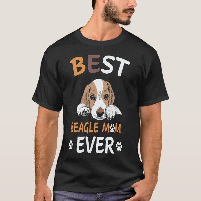 Camiseta 18 Mejor Beagle Mamá Siempre Beagle (Anverso)