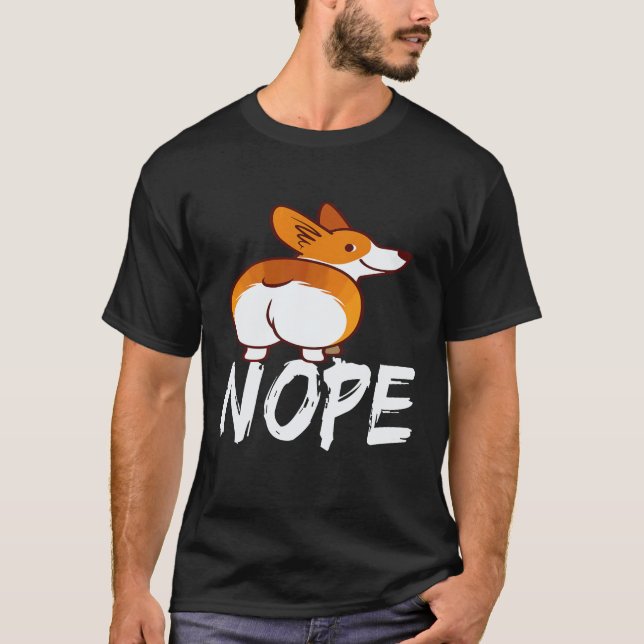 Camiseta 18 Nope - Corgi (Anverso)