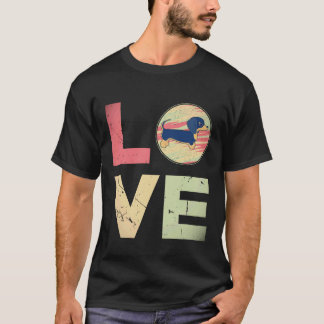 Camiseta 18 Regalos para mamá de Dachshund retro vintage Da