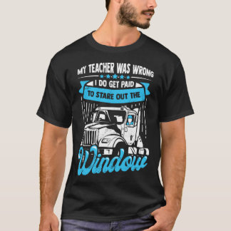 Camiseta 18 Wheeler for a Truck Driver