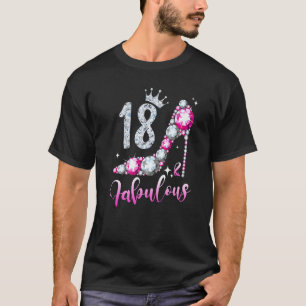 Camiseta 18 Y Fabuloso 18º Cumpleaños Alta Talla Shoes Crow