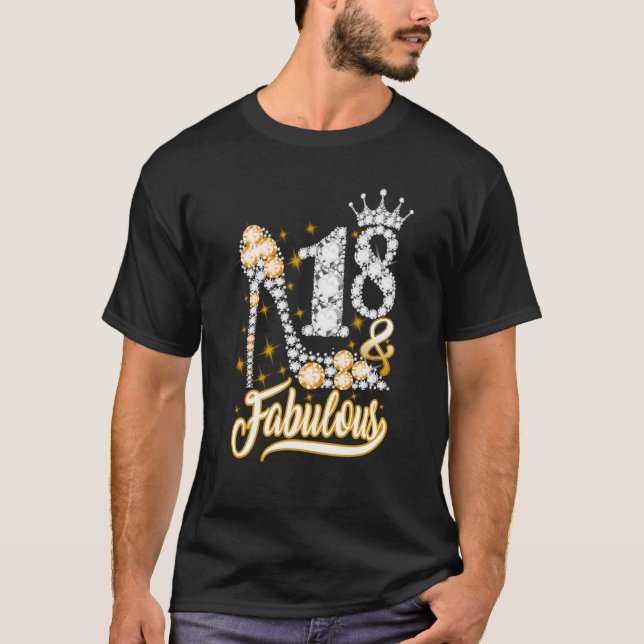Camiseta 18 y fabuloso Diamante C de 18 años (Anverso)