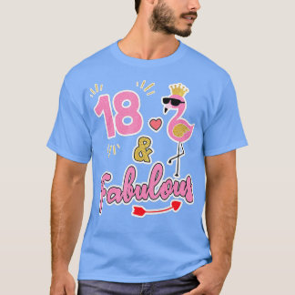 Camiseta 18 y fabuloso - Regalo de 18 años - 18º cumpleaños