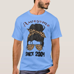 Camiseta 18 Year Old Awesome Since 2004 18th Birthday Woman