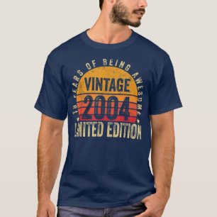 Camiseta 18 Year Old Gifts Vintage 2004 Limited Edition 18t
