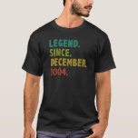 Camiseta 18 Years Old Legend Since December 2004 18th Birth<br><div class="desc">18 Years Old Legend Since December 2004 18th Birthday     2.</div>