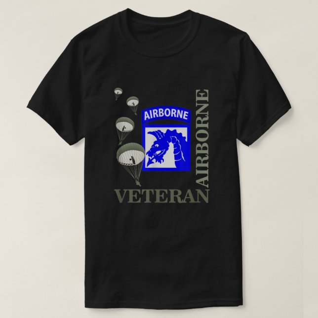 Camiseta 18th Airborne Corps Veteran Paratrooper Veterans D (Diseño del anverso)
