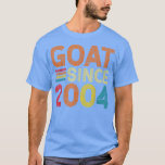Camiseta 18th Birthday 18 Years Old GOAT Since 2004<br><div class="desc">18th Birthday 18 Years Old GOAT Since 2004  .</div>
