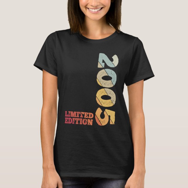 Camiseta 18th Birthday Limited Edition 2005 Idea 18 años (Anverso)