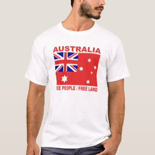 Camiseta 1901 Personas australianas libres de bandera terre