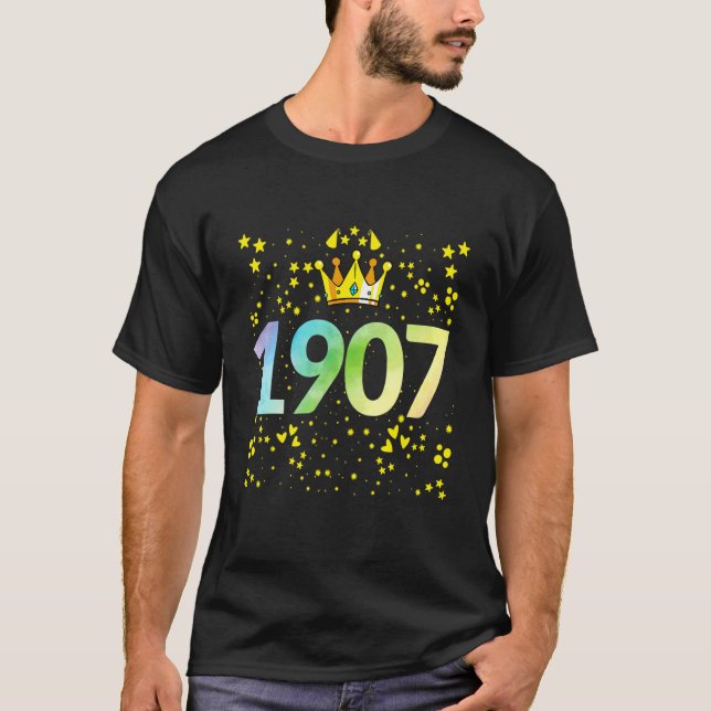 Camiseta 1907º Cumpleaños 1907º Aniversario (Anverso)