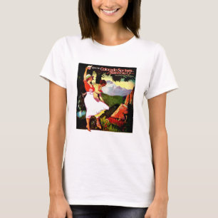 Camiseta 1919 lucios enarbolan el poster de Colorado