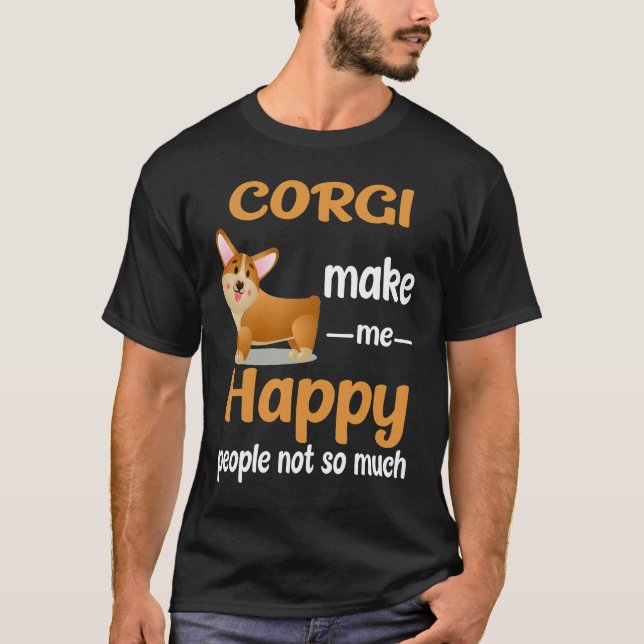 Camiseta 191 Corgi Me Hace Feliz (Anverso)