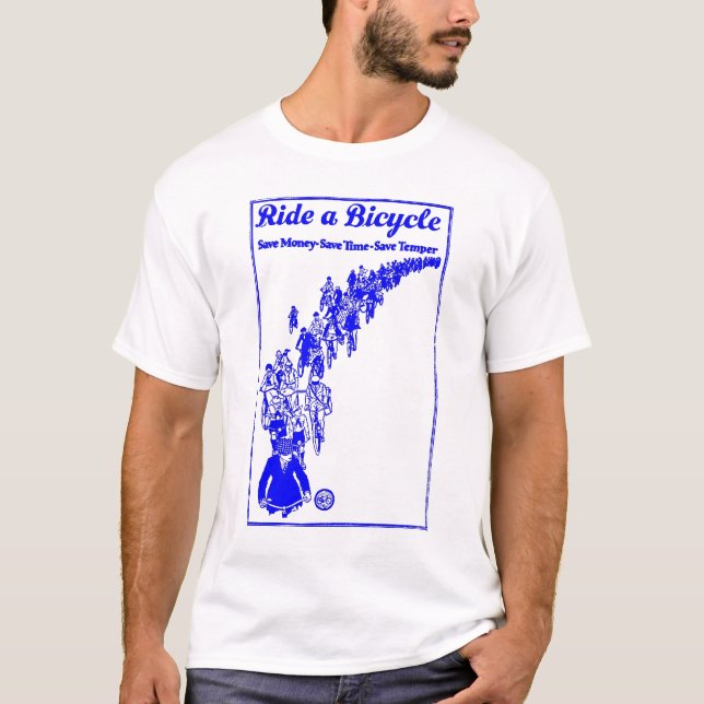 Camiseta 1921 bicis azules (Anverso)