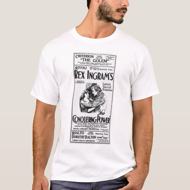 Camiseta 1921 del anuncio de la película del (Anverso)
