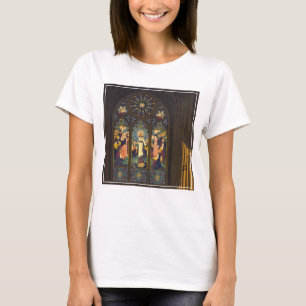 Camiseta 1923 Poster De Una Iglesia Con Ventanilla De Vidri