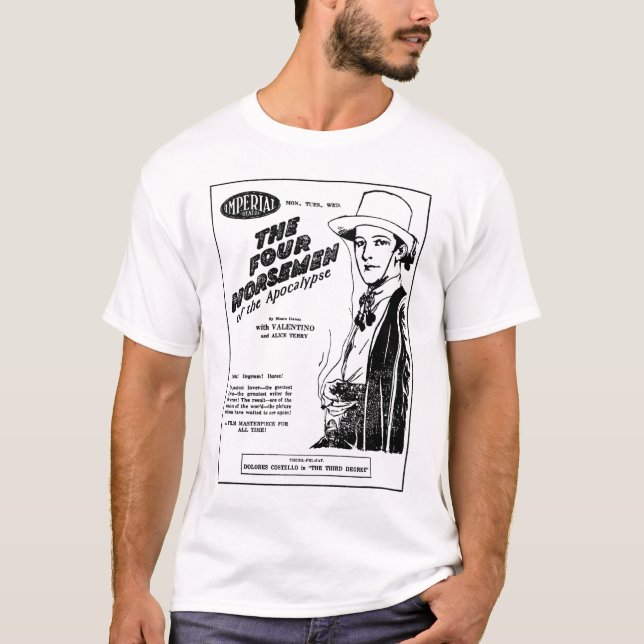 Camiseta 1927 del anuncio de la película del (Anverso)