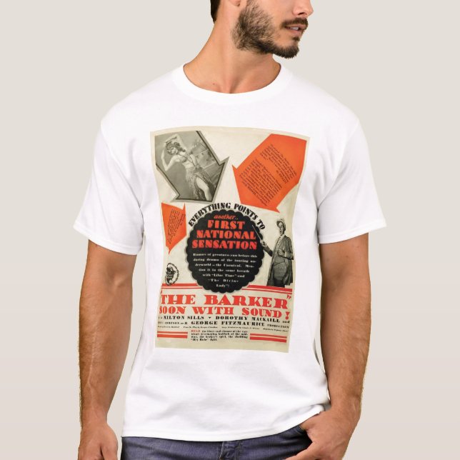 Camiseta 1928 del cartel de película de los (Anverso)
