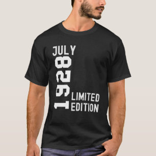 Camiseta 1928 Julio Fiesta feliz cumpleaños