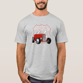Camiseta 1932 Modelo B Hotrod.
Hotrod Rojo. Ruta 66.