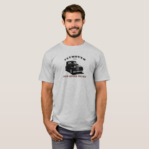Camiseta 1934 Plymouth Chrysler. Mopar. Hotrod negro 1934.