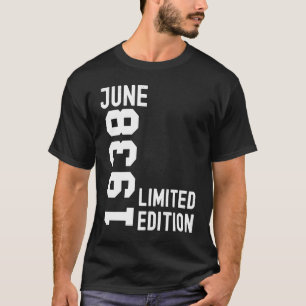 Camiseta 1938 June Happy Birthday Fiesta