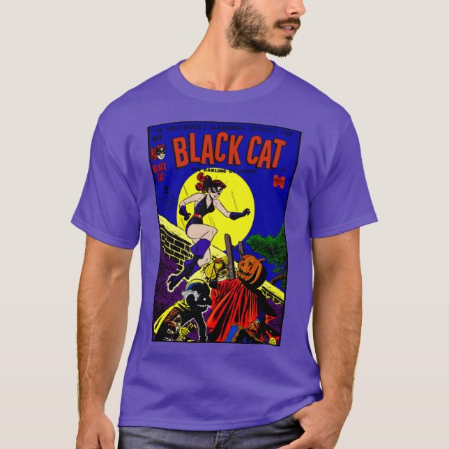 Camiseta 1940's Black Cat Comic T-Shirt (Anverso)