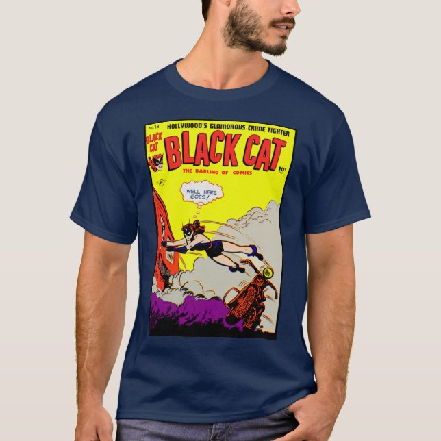 Camiseta 1940's Black Cat Comic T-Shirt (Anverso)