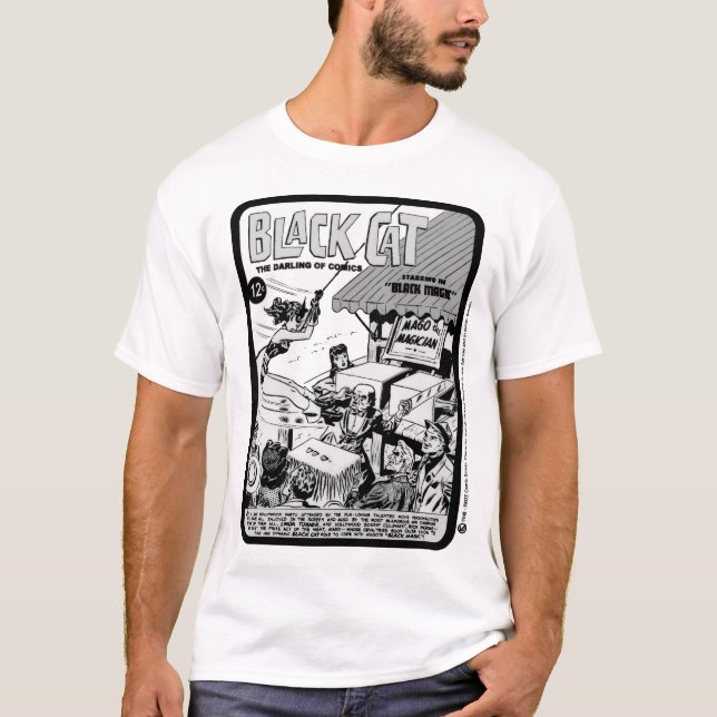 Camiseta 1940's Black Cat Comic T-Shirt (Anverso)