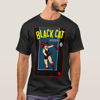 Camiseta 1940's Black Cat Comics "Hero" T-Shirt