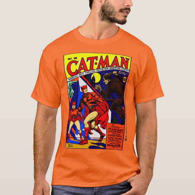 Camiseta 1940's Cat-Man Comic T-Shirt (Anverso)