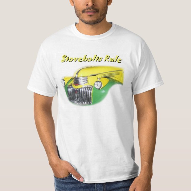 Camiseta 1941 1942 Regla de Chevrolet Truck T Shirt Stovebo (Anverso)