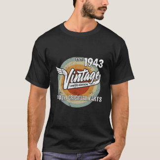 Camiseta 1943 Nacido Hecho En 1943 Motociclista Para